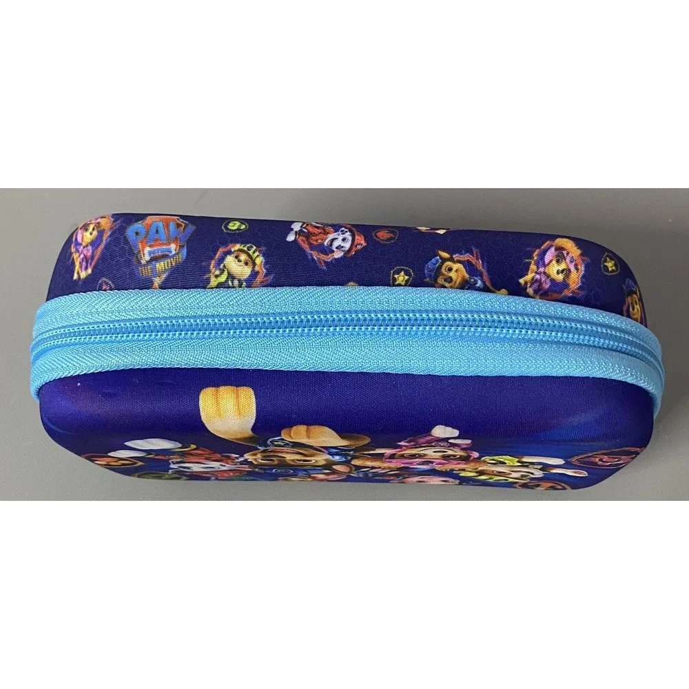 Nickelodeon Paw Patrol Movie Kids Zipper Blue Pencil Case, Ages 3+ NEW 8x4.5x2.5